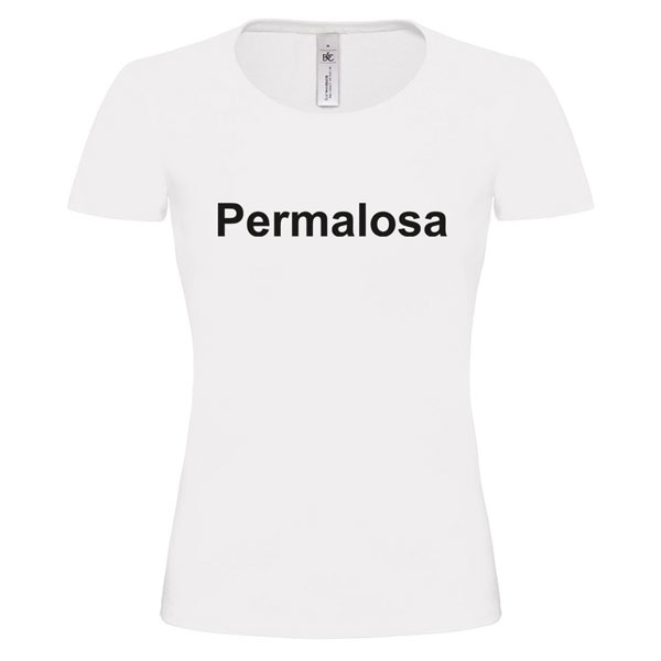 T-Shirt Donna Permalosa Bianco
