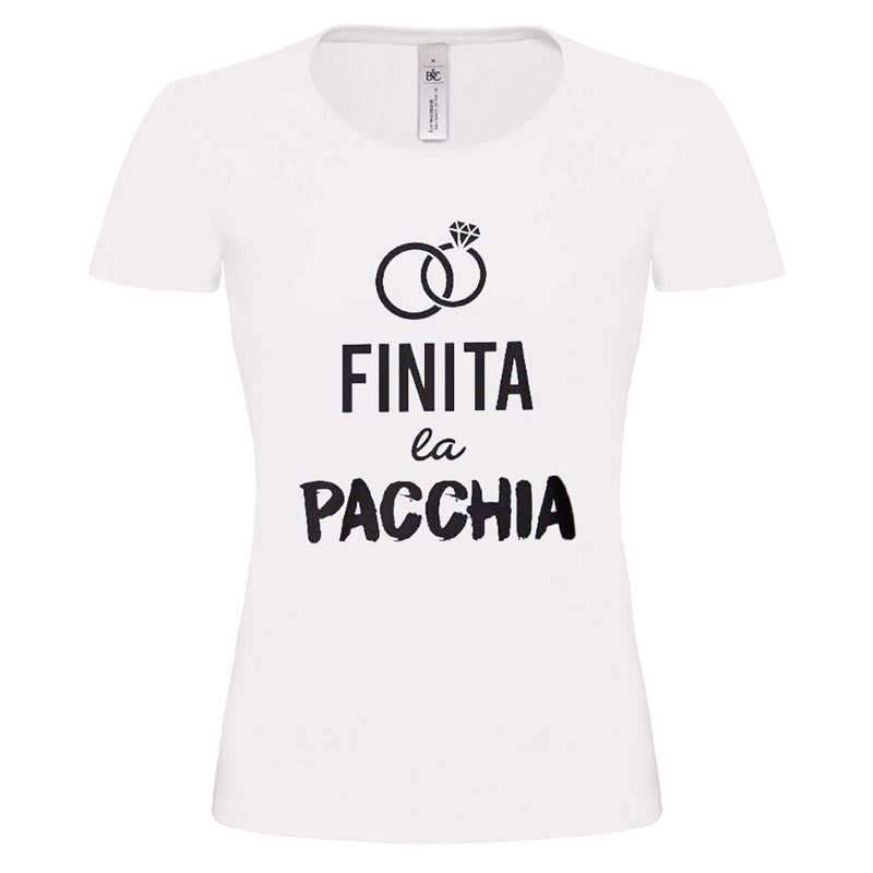 T-Shirt Donna Addio al Nubilato &quot;Finita la Pacchia&quot;