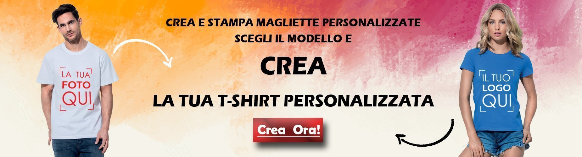 Magliette T-shirt personalizzate da ordinare online